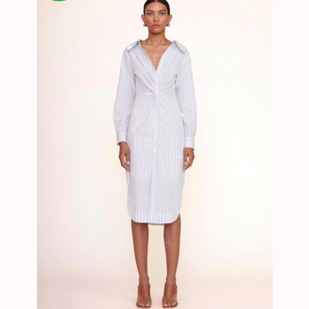 NWT Staud Poplin Striped Clea Dress